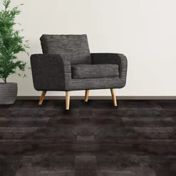 15 Pieces Charcoal Black Wood Look Vinyl Flooring -Floors Specialty Shop 15 pieces charcoal black wood look vinyl flooring5056451915399 03c MP