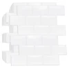 20 Pieces 30.5 X 15.4 Cm 3D Tile Stickers Pure White Glossy -Floors Specialty Shop 20 pieces 30 5 x 15 4 cm 3d tile stickers pure white glossy5056451950130 01c MP