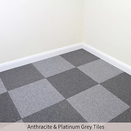 20 X Carpet Tiles 5m2 Anthracite 4 20 X Carpet Tiles 5m2 Anthracite - Image 2