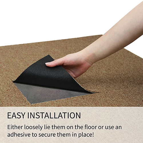 20 X Carpet Tiles 5m2 Sand Colour 5 20 X Carpet Tiles 5m2 Sand Colour - Image 3