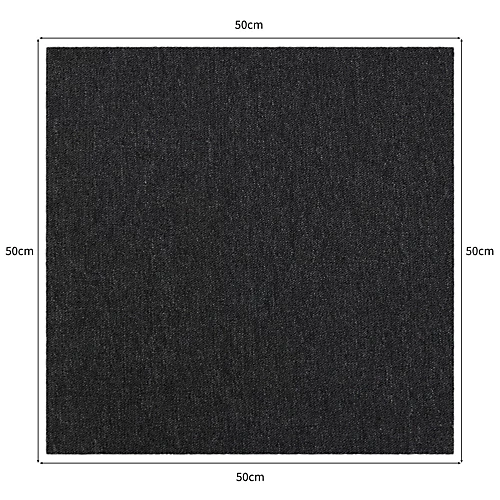 40 X Carpet Tiles 10m2 / Charcoal Black & Scarlet Red 6 40 X Carpet Tiles 10m2 / Charcoal Black & Scarlet Red - Image 4