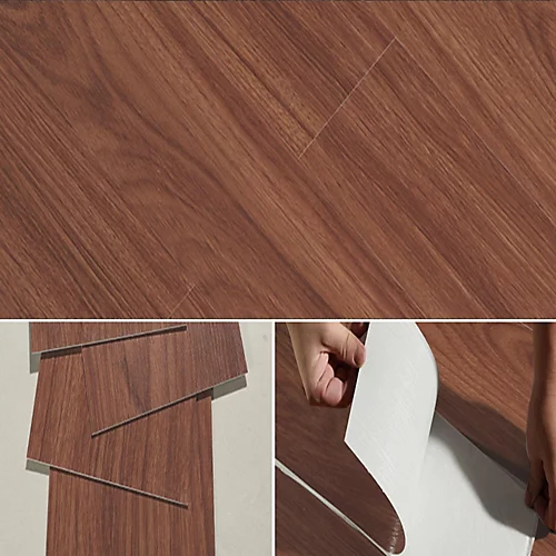 5m² Floor Planks Tiles Self Adhesive Wooden Effect PVC Flooring Dark Brown M15 3 5m² Floor Planks Tiles Self Adhesive Wooden Effect PVC Flooring Dark Brown M15