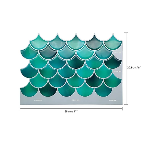 8 Pcs 28x20.3cm 3D Tile Stickers 6 8 Pcs 28x20.3cm 3D Tile Stickers - Image 4