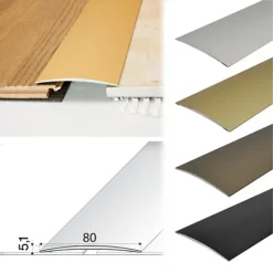 A71 1000mm X 80mm X 5.9mm Anodised Aluminium Self Adhesive Door Threshold Strip - Gold -Floors Specialty Shop a71 1000mm x 80mm x 5 9mm anodised aluminium self adhesive door threshold strip gold5056691359793 04c MP