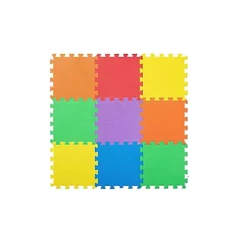 Abaseen 30x30cm, 27pc Multi-Color Interlocking Floor Mats 30 SQ FT Exercise Mats, EVA Foam-Rubber Non Slip Floor Tiles