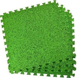 Abaseen 60x60cm,12pc Grass Effect Interlocking Floor Mats 48 SQ FT Exercise Mats, Gym Flooring Mat, Under Pool Mats EVA Floor Tile