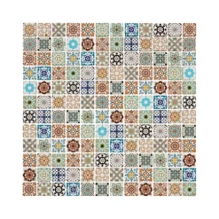 Amaranta Multicolour Stone Effect Natural Stone Mosaic Tile Sheet, (L)300mm (W)300mm