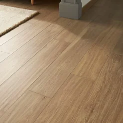 Antic Rustic Natural Matt Wood Effect Porcelain Wall & Floor Tile, Pack Of 4, (L)1200mm (W)200mm