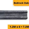 Bedrock Oak Laminate Beading Scotia Edge Trim Dark Grey - 1.2M X 6 Total 7.2 Meters -Floors Specialty Shop bedrock oak laminate beading scotia edge trim dark grey 1 2m x 6 total 7 2 meters5060227652135 01c MP