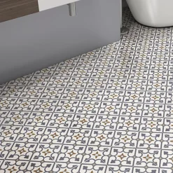 Brighton Blue Matt Ceramic Wall & Floor Tile, Pack Of 7, (L)450mm (W)450mm 8 Brighton Blue Matt Ceramic Wall & Floor Tile, Pack Of 7, (L)450mm (W)450mm -Floors Specialty Shop brighton blue matt ceramic wall floor tile pack of 7 l 450mm w 450mm5059340459844 02i