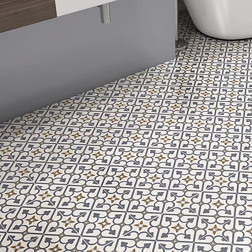 Brighton Blue Matt Ceramic Wall & Floor Tile, Pack Of 7, (L)450mm (W)450mm 5 Brighton Blue Matt Ceramic Wall & Floor Tile, Pack Of 7, (L)450mm (W)450mm - Image 3