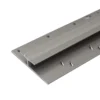 C61 20mm Anodised Aluminium Dual Edge Carpet Profile - Inox, 1.0m