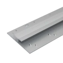 C61 20mm Anodised Aluminium Dual Edge Carpet Profile - Silver, 1.0m