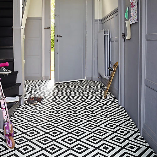 Colours Vinyl Rolls White & Black Mosaic Tile Effect Vinyl Sheet Vinyl, 4m² 5 Colours Vinyl Rolls White & Black Mosaic Tile Effect Vinyl Sheet Vinyl, 4m² - Image 3