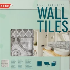 D-c-fix Moroccan Style Self Adhesive Vinyl Wall Tiles Pack Of 6 (0.56sqm) -Floors Specialty Shop d c fix moroccan style self adhesive vinyl wall tiles pack of 6 0 56sqm 4007386493507 03c MP