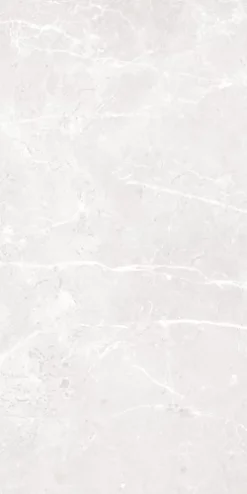 Darlington White Gloss Marble Effect Ceramic Wall Tile, Pack Of 5, (L)600mm (W)300mm