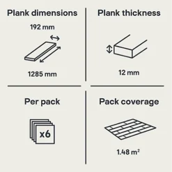 Dartmoor Oak Effect Laminate Flooring, 1.48m² Pack Of 6 -Floors Specialty Shop dartmoor oak effect laminate flooring 1 48m pack of 65013599012878 05t bq