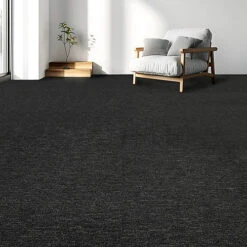 Easimat Carpet Tiles Heavy Duty 20pcs 5SQM In Anthracite Commercial Office Home Shop Retail Flooring