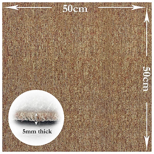 Easimat Carpet Tiles Heavy Duty 20pcs 5SQM In Beige Commercial Office Home Shop Retail Flooring 5 Easimat Carpet Tiles Heavy Duty 20pcs 5SQM In Beige Commercial Office Home Shop Retail Flooring - Image 3