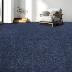 Easimat Carpet Tiles Heavy Duty 20pcs 5SQM In Blue Commercial Office Home Shop Retail Flooring