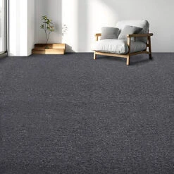Easimat Carpet Tiles Heavy Duty In Dark Grey 20pcs 5SQM Commercial Office Home Shop Retail Flooring