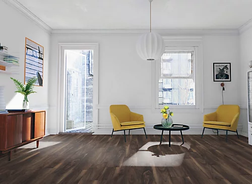 Eurohome Art 12mm - Dark Walnut - Laminate Flooring - 1.48m² Pack 4 Eurohome Art 12mm - Dark Walnut - Laminate Flooring - 1.48m² Pack - Image 2