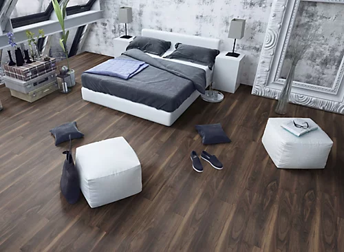 Eurohome Art 12mm - Dark Walnut - Laminate Flooring - 1.48m² Pack 5 Eurohome Art 12mm - Dark Walnut - Laminate Flooring - 1.48m² Pack - Image 3