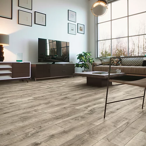 Eurohome Smoked Oak Effect Laminate Flooring, 2.22m² Pack Of 9 3 Eurohome Smoked Oak Effect Laminate Flooring, 2.22m² Pack Of 9