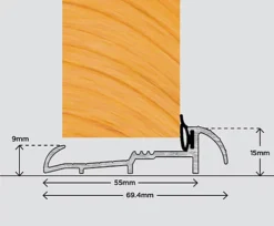 Exitex 20mm Kleertred 914mm - Aluminium -Floors Specialty Shop exitex 20mm kleertred 914mm aluminium5016570004480 03c MP