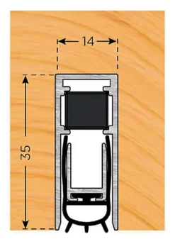 Exitex Superior Concealex A8100 1026mm - Aluminium -Floors Specialty Shop exitex superior concealex a8100 1026mm aluminium5016570010702 02c MP