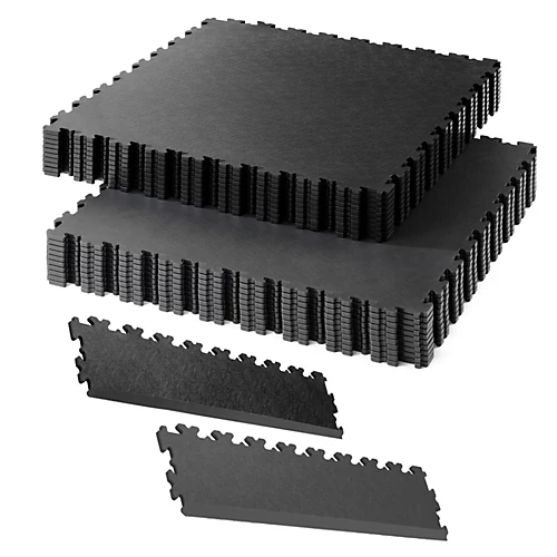 Garage Floor Tile Company X Joint 13m² Single Garage Bundle In Black & Graphite 3 Garage Floor Tile Company X Joint 13m² Single Garage Bundle In Black & Graphite