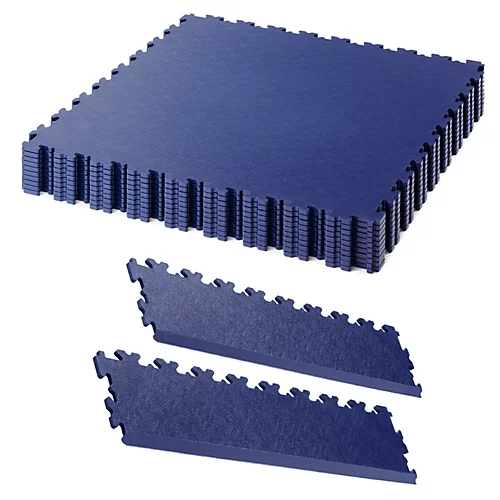Garage Floor Tile Company X Joint 13m² Single Garage Bundle In Blue 3 Garage Floor Tile Company X Joint 13m² Single Garage Bundle In Blue