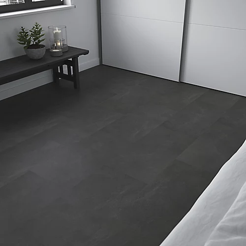 GoodHome Baila Black Stone Effect Click Flooring Pack Of 12 6 GoodHome Baila Black Stone Effect Click Flooring Pack Of 12 - Image 4