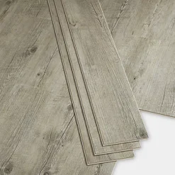 GoodHome Baila Distressed Grey-brown Oak Wood Effect Click Flooring Pack Of 12