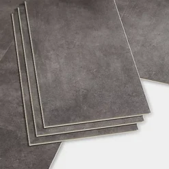 GoodHome Baila Grey Stone Effect Click Flooring Pack Of 12