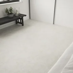 GoodHome Bossa Nova Beige Plain Stone Effect Vinyl Tile, Pack Of 7 -Floors Specialty Shop goodhome bossa nova beige plain stone effect vinyl tile pack of 75059340221625 01i