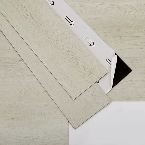 GoodHome Bossa Nova Beige Plain Wood Effect Vinyl Tile, Pack Of 7 3 GoodHome Bossa Nova Beige Plain Wood Effect Vinyl Tile, Pack Of 7