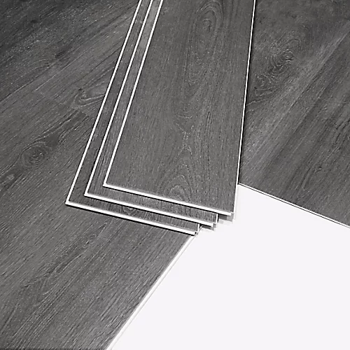 GoodHome Gospel Grey Wood Effect Vinyl Tile Pack Of 7 3 GoodHome Gospel Grey Wood Effect Vinyl Tile Pack Of 7