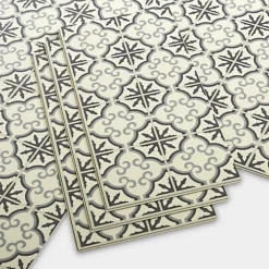 GoodHome Jazy Flower Mosaic Effect Vinyl Tile, 2.23m² Pack Of 12