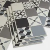 GoodHome Jazy Grey Mosaic Effect Vinyl Tile, 2.23m² Pack Of 12 -Floors Specialty Shop goodhome jazy grey mosaic effect vinyl tile 2 23m pack of 123663602563754 02bq