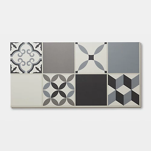 GoodHome Jazy Grey Mosaic Effect Vinyl Tile, 2.23m² Pack Of 12 4 GoodHome Jazy Grey Mosaic Effect Vinyl Tile, 2.23m² Pack Of 12 - Image 2