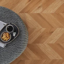 GoodHome Jazy Natural Parquet Effect Vinyl Tile, 2.24m² Pack Of 8