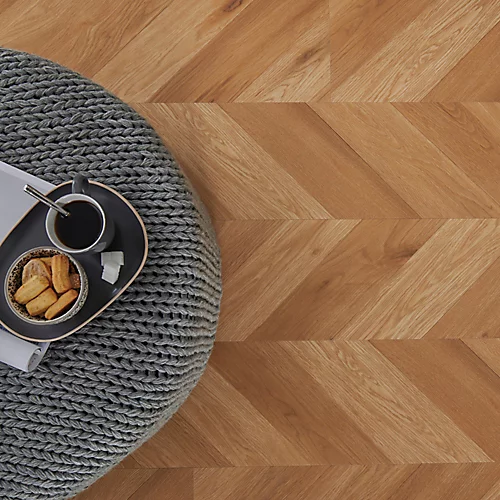 GoodHome Jazy Natural Parquet Effect Vinyl Tile, 2.24m² Pack Of 8 3 GoodHome Jazy Natural Parquet Effect Vinyl Tile, 2.24m² Pack Of 8