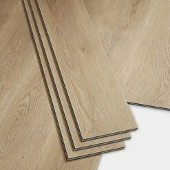 GoodHome Jazy Natural Wood Effect Vinyl Tile, 2.2m² Pack Of 10