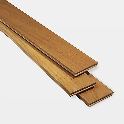 GoodHome Krabi Blonde Teak Solid Wood Solid Wood Flooring, 1.296m² Pack 5 GoodHome Krabi Blonde Teak Solid Wood Solid Wood Flooring, 1.296m² Pack - Image 3