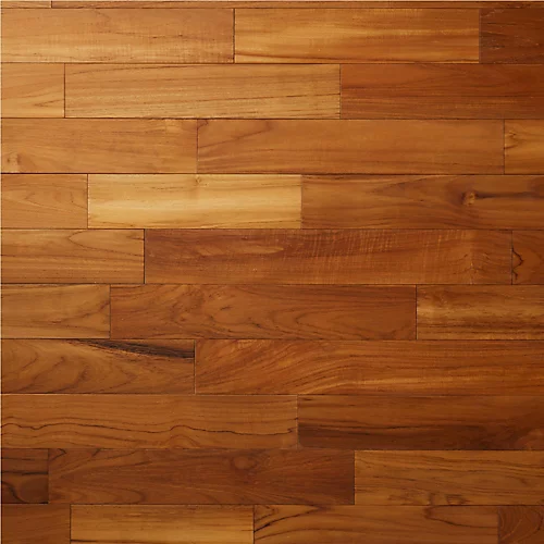 GoodHome Krabi Blonde Teak Solid Wood Solid Wood Flooring, 1.296m² Pack 6 GoodHome Krabi Blonde Teak Solid Wood Solid Wood Flooring, 1.296m² Pack - Image 4