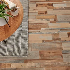 GoodHome Poprock Multi-blue Wood Planks Wood Effect Self Adhesive Vinyl Plank, Pack Of 7