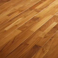 GoodHome Surin Natural Teak Solid Wood Flooring, 1.15m² Pack Of 8