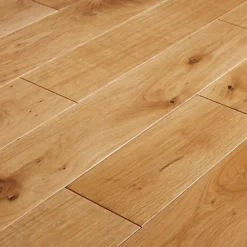 GoodHome Visby Natural Oak Solid Wood Flooring, 1.44m² Set -Floors Specialty Shop goodhome visby natural oak solid wood flooring 1 44m set3663602569565 03bq