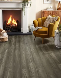 Impero Click Steel Grey Engineered Wood Flooring. 2.43m² Pack